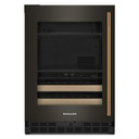 Kitchenaid® 24" Beverage Center with Glass Door and Wood-Front Racks KUBL524SBE