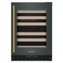 Kitchenaid® 24" Undercounter Wine Cellar with Full-Extension Wood-Front Racks KUWR524SJP