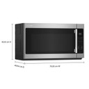 KitchenAid® 2.1 Cu. Ft. Over-the-Range Microwave Hood with a Handle YKMMS330SPS