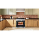 KitchenAid® 36-Inch 6 Burner Commercial-Style Gas Range with No Preheat Air Fry Mode KFGS936SSS