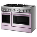 Kitchenaid® 48-Inch 6 Burner Commercial-Style Dual Fuel Range with Griddle KFDD948SWF