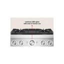 KitchenAid® 30-Inch 4 Burner Commercial-Style Dual Fuel Range with No Preheat Air Fry Mode KFDS930SSS