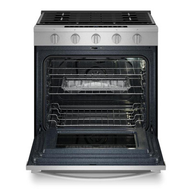 Whirlpool® 30-inch Smart Slide In Gas Range with Air Cooking Technology, No Preheat Air Fry, Steam/Self Clean and High Speed Preheat WSGS7530RZ