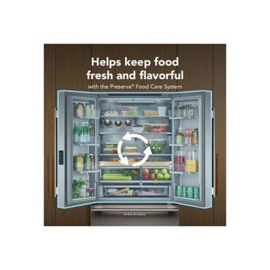 Kitchenaid® Counter-Depth French Door Refrigerator with Internal Water Dispenser KRFC336SBE