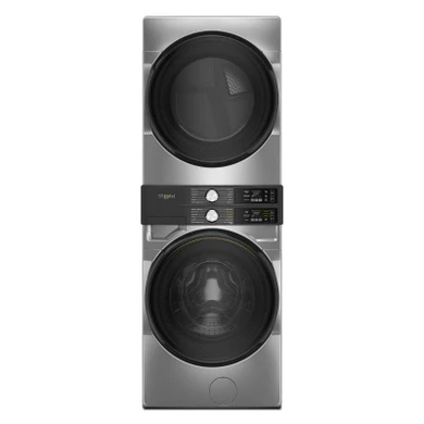 Whirlpool® Smart ENERGY STAR® Front Load Laundry Tower with FreshFlowTM Vent System and UV Clean Technology 5.2 cu. ft. I.E.C. Washer & 7.4 cu. ft. Electric Dryer YWEF5727TR