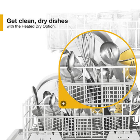 Whirlpool® Heavy-Duty Dishwasher with 1-Hour Wash Cycle WDP370PAHB
