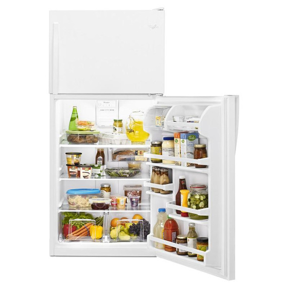 Whirlpool® 30" Wide Top-Freezer Refrigerator with Flexi-Slide™ Bin WRT318FZDW