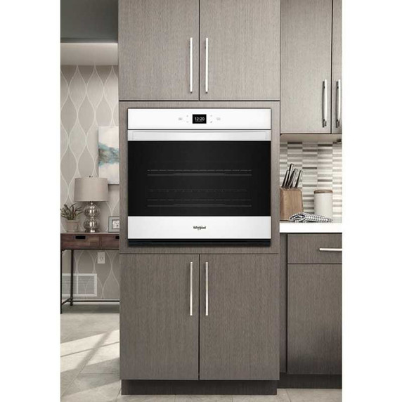 Whirlpool® 4.3 Cu. Ft. Single Wall Oven with Air Fry When Connected WOES5027LW