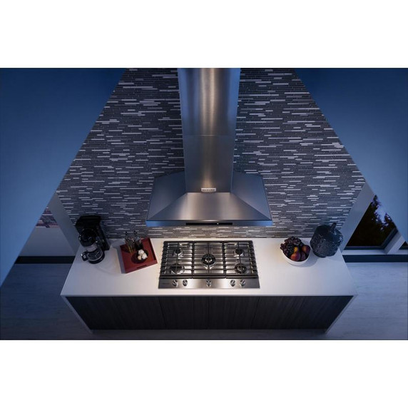 Kitchenaid® 36" 5-Burner Gas Cooktop with Griddle KCGS956ESS