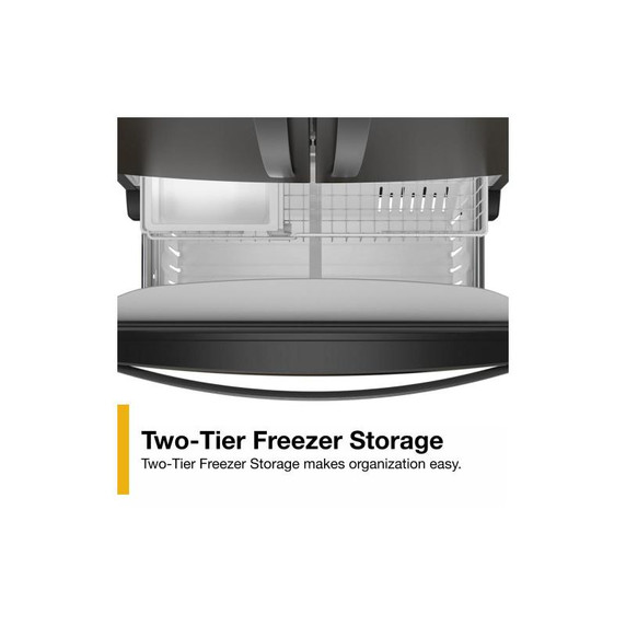 Whirlpool® 36-Inch Wide Counter-Depth French Door Bottom Mount Refrigerator - 20 cu. ft. WRFC2036RV
