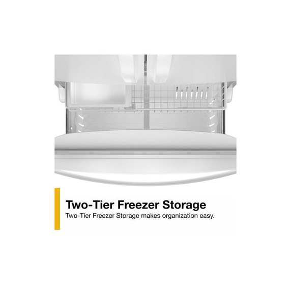 Whirlpool® 36-Inch Wide Counter-Depth French Door Bottom Mount Refrigerator - 20 cu. ft. WRFC2036RW