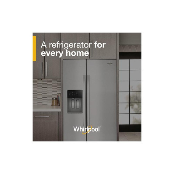 Whirlpool® 36-inch Full Depth Side-by-Side Refrigerator with TruCool™ System WRSF5536RZ