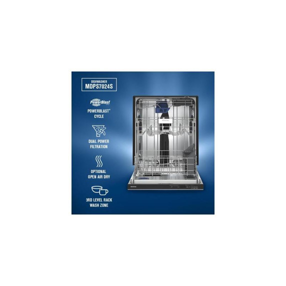 Maytag® 24" Top Control Dishwasher with PowerBlast® cycle and Power Dry MDPS7024SZ