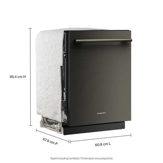 Kitchenaid® Third Level Jet Rack Dishwasher with 40+ Total Wash Jets, 41 dBA KDTS324SBE