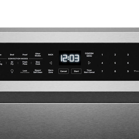 Kitchenaid® 5.3 Cu. Ft. Freestanding Electric Range with Convection Cooking Modes YKFES530SPS