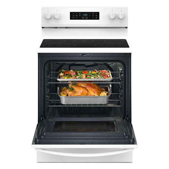 Whirlpool® 30-inch Electric Range with Air Cooking Technology YWFES4530SW