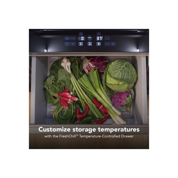 Kitchenaid® 30 Cu. Ft. 48" Built-In Side-by-Side Refrigerator with Platinum Interior KBSN748SBE