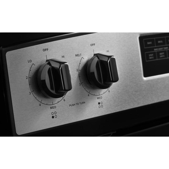 30-inch Amana® Electric Range with Extra-Large Oven Window YAER6203MSS