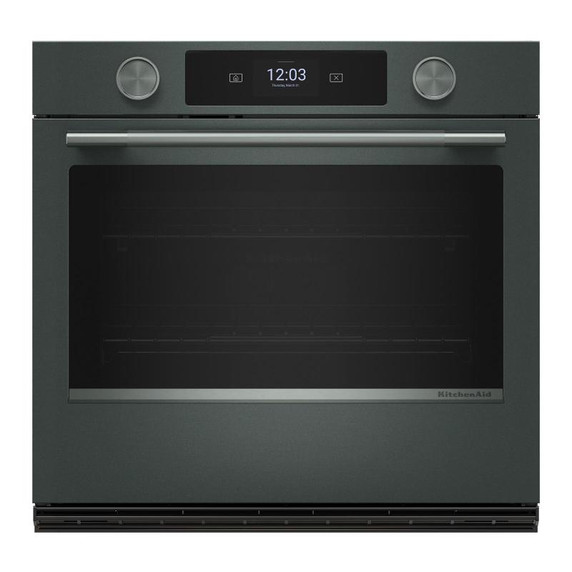 Kitchenaid® 30-inch Smart Electric Single Wall Oven with Assisted Cooking Modes - Juniper KOES730SJP