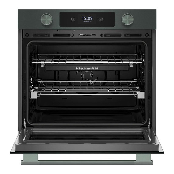 Kitchenaid® 30-inch Smart Electric Single Wall Oven with Assisted Cooking Modes - Juniper KOES730SJP