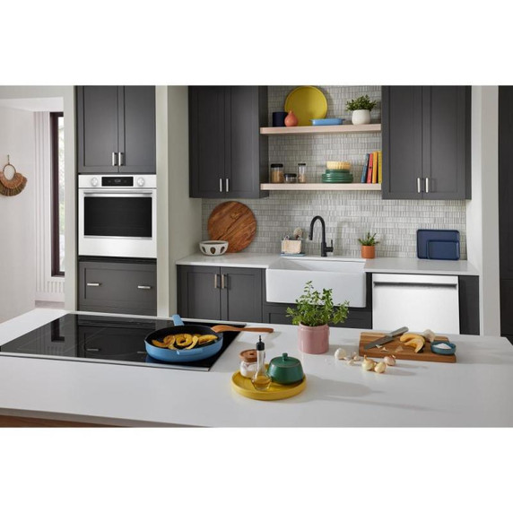 Kitchenaid® 30-inch Smart Electric Single Wall Oven with Assisted Cooking Modes - White KOES730SWH