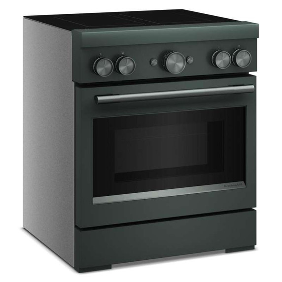Kitchenaid® 30-Inch 4-Element Induction Freestanding Commercial-Style Range with Air Fry KFIS930SJP