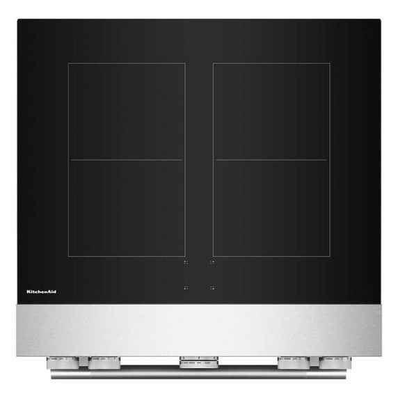 Kitchenaid® 30-Inch 4-Element Induction Freestanding Commercial-Style Range with Air Fry KFIS930SSS