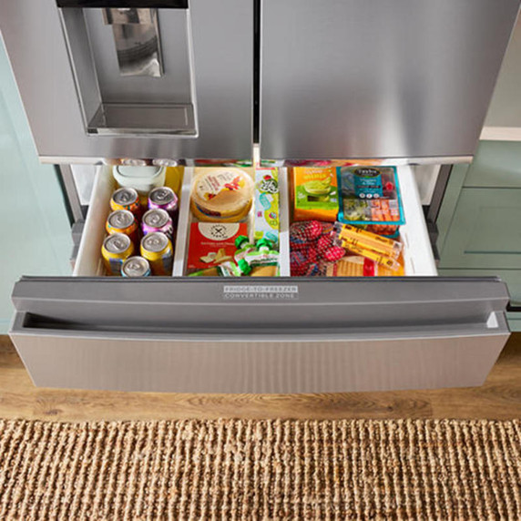 Whirlpool® 36-inch Wide True Counter Depth 4-Door French Door Refrigerator - 22 cu. ft. WRMC5036RZ