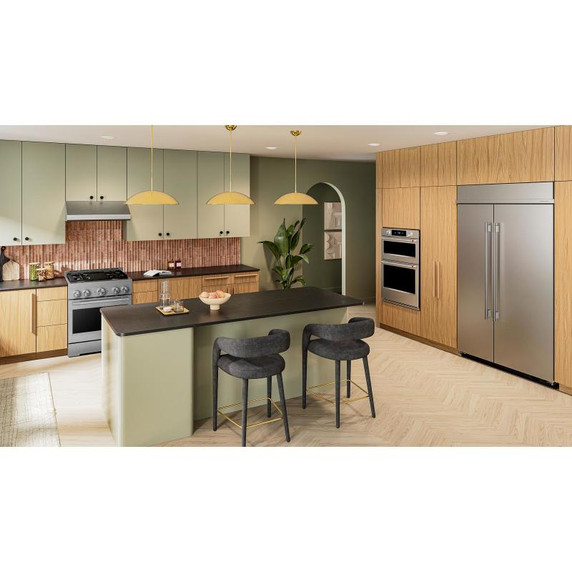 KitchenAid® 30-Inch 4 Burner Commercial-Style Gas Range with No Preheat Air Fry Mode KFGS930SSS