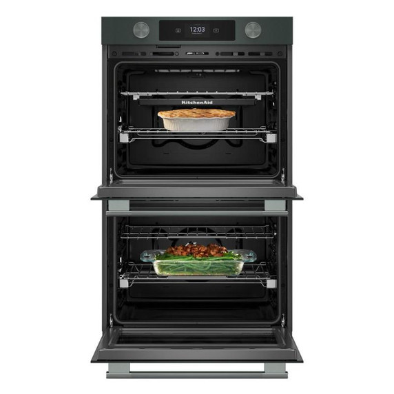 Kitchenaid® 30-inch Smart Electric Double Wall Oven with Intelligent Cooking Camera - Juniper KOED930SJP