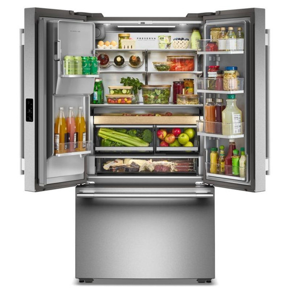 Kitchenaid® Counter-Depth French Door Refrigerator with Intelligent Auto Fill KRFC536SPS