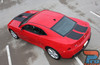 Rear view of 2014-2015 Chevy Camaro SS with trunk and spoiler stripes – High-performance rally stripe decals extend from the hood to the trunk and spoiler for a seamless factory finish.