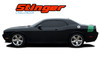 SWINGER TAILBAND Factory OEM Scat Pack Hellcat Style Rear Quarter Panel Trunk Vinyl Rally Stripes : Dodge Challenger Vinyl Graphics Decals Stripes Kit
