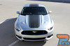 MEDIAN | 2015-2017 Ford Mustang Wide Center Hood Roof Trunk Racing Stripe Rally Striping Vinyl Graphics Kit