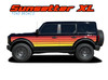 SUNSETTER XL for 2021-2026 Ford Bronco Full Size Side Door Decals Body Stripes Vinyl Graphics Kit
