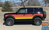 SUNSETTER XL for 2021-2026 Ford Bronco Full Size Side Door Decals Body Stripes Vinyl Graphics Kit