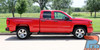 Side View of Chevy Silverado Accelerator Stripes – Precision-cut vinyl graphics running along the Silverado's body lines for a sleek, aggressive appearance.