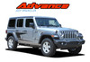 ADVANCE by Jeep Wrangler Side Body Vinyl Graphics Decal Stripe Kit