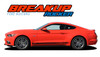 BREAKUP ROCKER Lower Rockers Panel Stripes Vinyl Graphic Decals Kit : Ford Mustang Vinyl Graphics Decals Stripes Kit