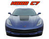 2014-2019 Chevy Corvette C7 Hood Blackout Vinyl Decal – Factory-Inspired Racing Stripe for a Performance-Driven Appearance. High-Quality 3M and Avery Vinyl.