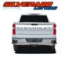 High-quality vinyl tailgate letter decals for 2019-2026 Chevy Silverado trucks. Precision-cut lettering enhances the truck’s rear styling with a bold, factory look.