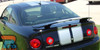 Rear view of a 2005-2010 Chevy Cobalt with Rally Stripes Vinyl Decals on the trunk and roof, emphasizing the custom sport stripe kit.