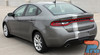 Dodge Dart Rear Racing Stripe - Trunk View. Stylish Euro Rally racing stripe extending seamlessly over the rear trunk. High-quality vinyl graphics designed for a long-lasting finish. Dodge Dart Rear Racing Stripe - Trunk View. Stylish Euro Rally racing stripe extending seamlessly over the rear trunk. High-quality vinyl graphics designed for a long-lasting finish.