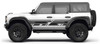 DITHER THREE Ford Bronco Body Decals Side Door Vinyl Graphics Stripe Kit