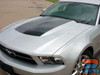 DOMINATOR HOOD | 2010-2012 Ford Mustang Center Hood Blackout Vinyl Graphics Decal Kit