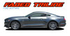 FADED TRILINE ROCKER Lower Door Panel Rocker Stripes Vinyl Graphic Decals Kit : Ford Mustang Vinyl Graphics Decals Stripes Kit