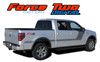 FORCE TWO DIGITAL Hockey Stripe "Appearance Package Style" Kit : Ford F-Series F-150 Vinyl Graphics Decals Stripes Kit