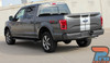 F-RALLY Split Center Racing Stripes Vinyl Graphics and Decals Kit : Ford F-Series F-150 Vinyl Graphics Decals Stripes Kit