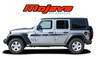 MOJAVE for Jeep Wrangler Side Body Vinyl Graphics and Hood Decal Stripe Kit