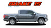 QUAKE 15 PACKAGE Hockey Stripe Tremor FX Appearance Style Side Doors and Hood Vinyl Graphics Decals Striping Kit : Ford F-Series F-150 Vinyl Graphics Decals Stripes Kit